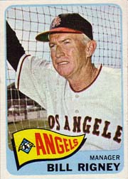 1965 Topps Baseball Cards      066      Bill Rigney MG